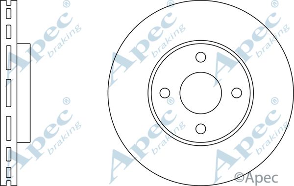 APEC BRAKING Bremžu diski DSK2487